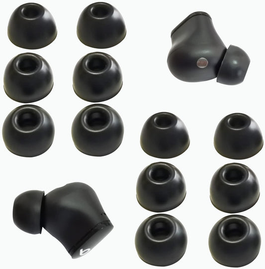 Ear Tips for Beats Studio Buds Silicone Tips Beats Earbuds Replacement for Beats Tips Earbuds Cover 6 Pairs LMS Black