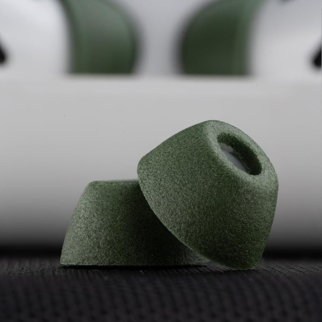 Comply TrueGrip MAX | Premium Memory Foam Replacement Earbud Tips for Apple AirPods Pro 1 & 2 | Long Lasting Comfort, MAX Durability, Secure Fit, Superior Noise Isolation| Green (Small) (1 Pair)