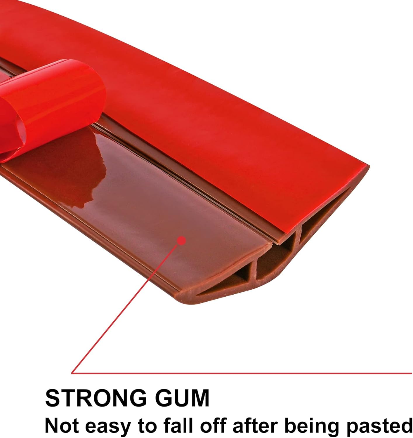 6.5Ft Floor Cord Cover Brown Silicone Cable Protector Easy to Install Wire Organizer and Hider for Home, Office, Garage (Brown-2m)