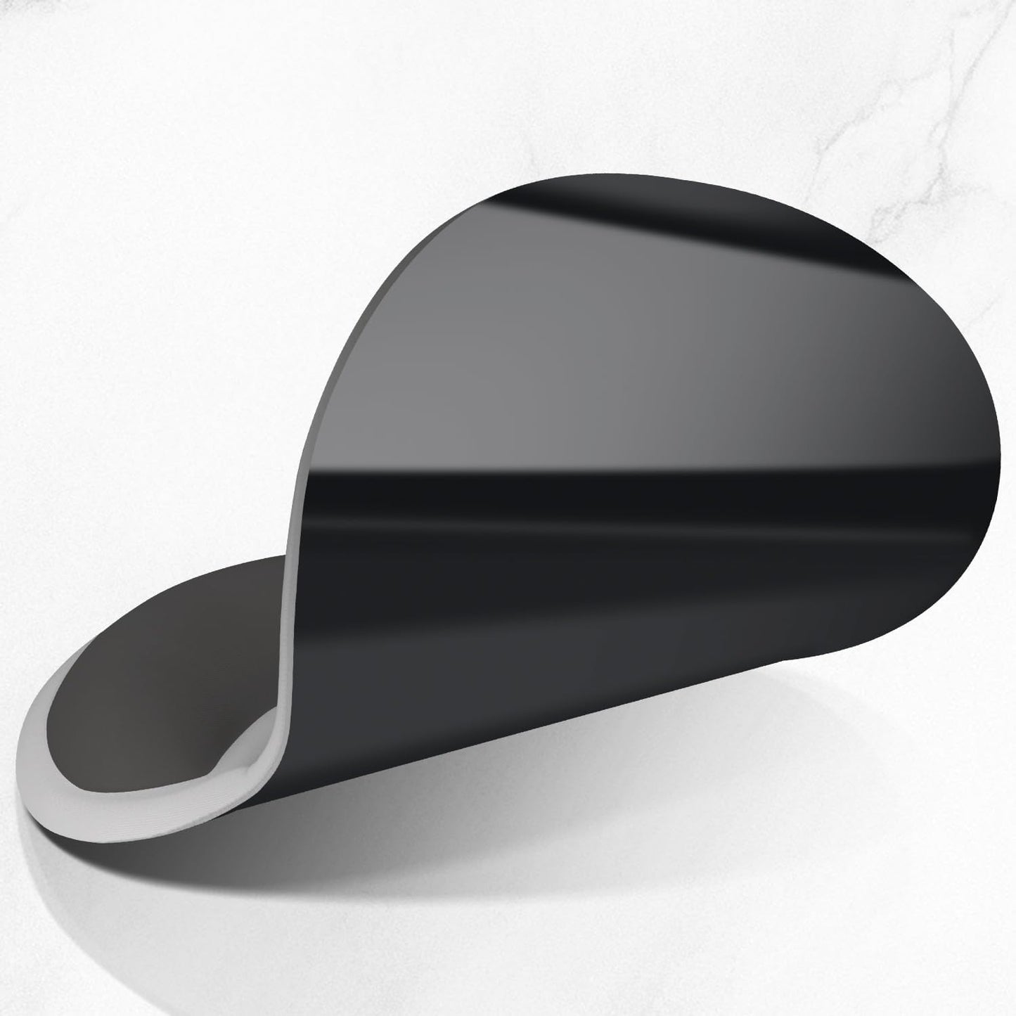 ITNRSIIET Ergonomic Mouse Pad with Comfort Gel Wrist Rest, Non-Slip PU Base, Smooth Textured Surface, Reduces Hand Fatigue & Wrist Pain, 8.7 x 7.2 Inch for Office Gaming Home, Gray Gradient