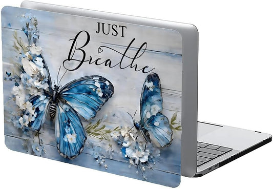 Compatible with MacBook Air 13.3 13.6 Inch Case 2022 2021 2020 2019 Plastic Hard Shell Case Cover,13.3 Air (A1932/A2179/A2337), Butterfly