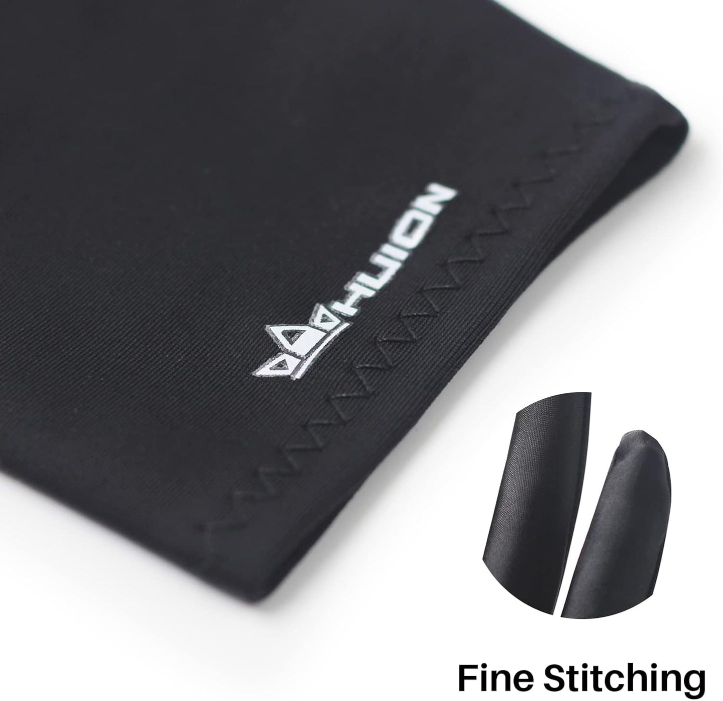 HUION Artist Drawing Glove for Drawing Tablet, Paper Sketching, Art Glove with Two Finger for Right Hand and Left Hand, Reduces Friction, Elastic Lycra, Large Size