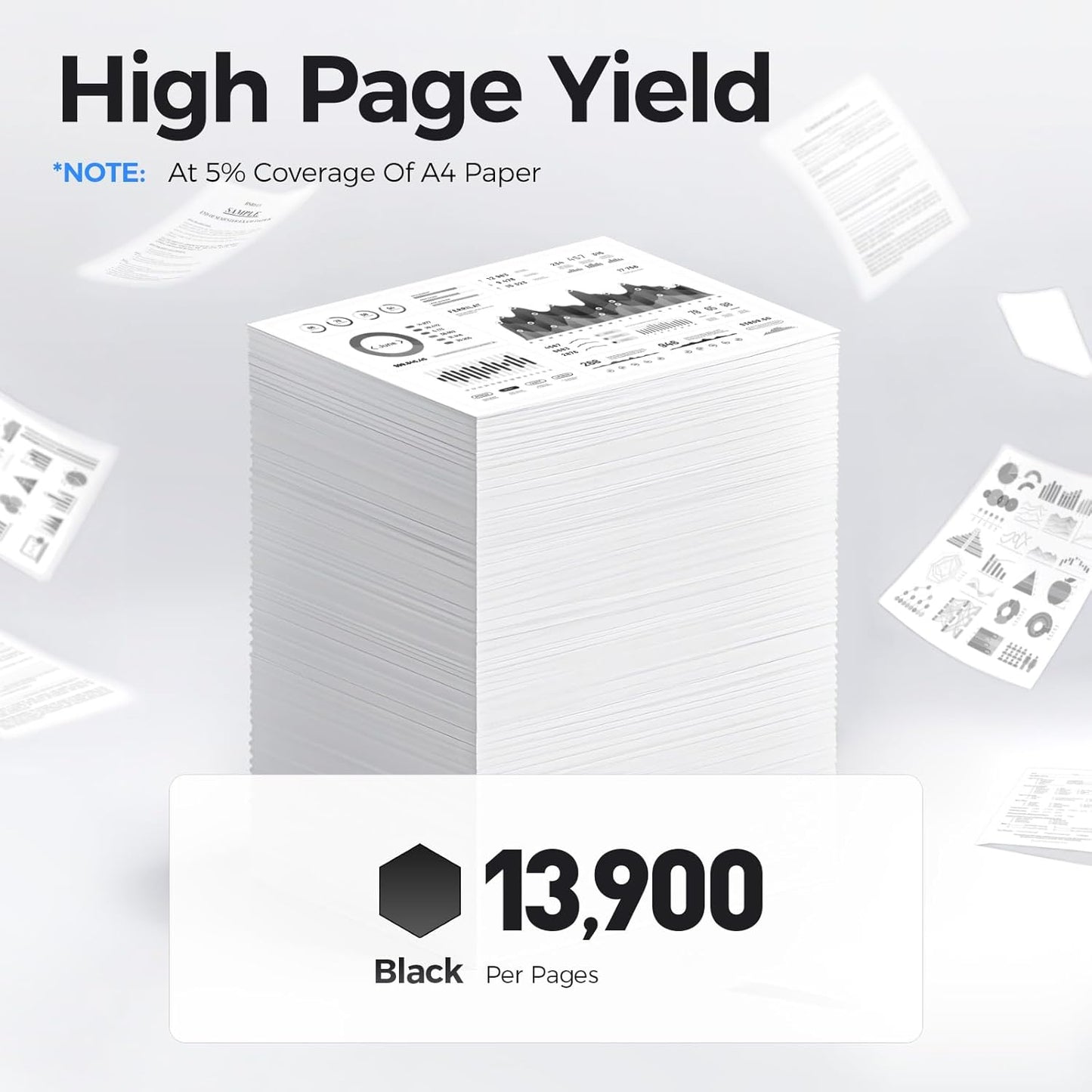 B400 B405 Black High Capacity Toner Cartridge 2-Pack Replacement for Xerox 106R03582 106R03584 Toner Compatible with Xerox VersaLink B400 B405 B400N B400DN B405N B405DN Printer Ink All-in-One Copier