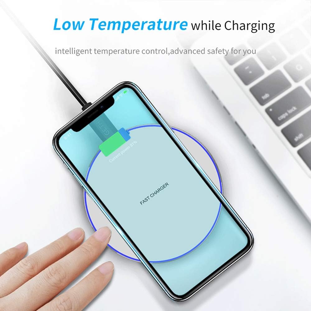Fast Wireless Charger,20W Max Wireless Charging Pad Compatible with iPhone 16/15/14/13/12/SE/11/Pro,AirPods;FDGAO Induction Charge Mat for Samsung Galaxy S25/S24/S23/S22/Note,Pixel/LG G8