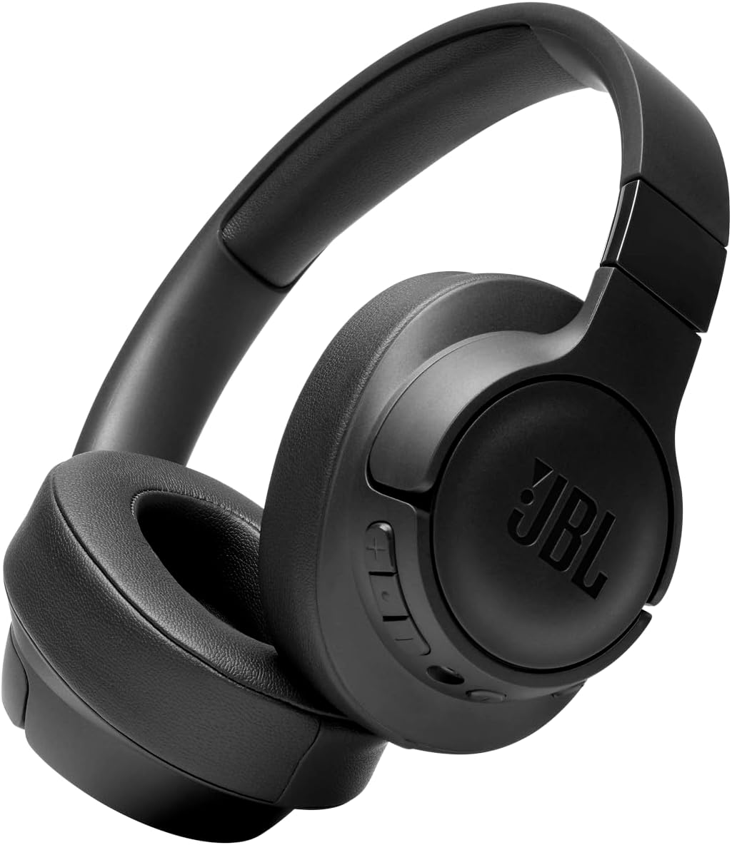 JBL Tune 760NC - Wireless Over-ear Noise Cancelling headphones, JBL Pure Bass Sound, Voice Assist, Google Fast Pair, Up to 50Hrs of Battery with ANC off, Lightweight and foldable design (Black)