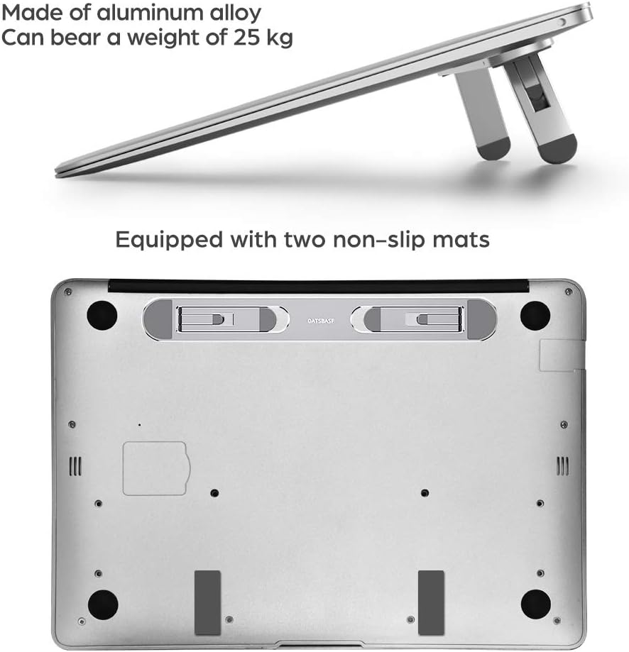Laptop Stand for Desk,Laptop Cooling Stand,Keyboard Riser, Ergonomic Laptops Elevator for Desk, Laptops Riser Compatible with MacBook Air Pro, with Dell, with HP, More 10-15.6” Computer