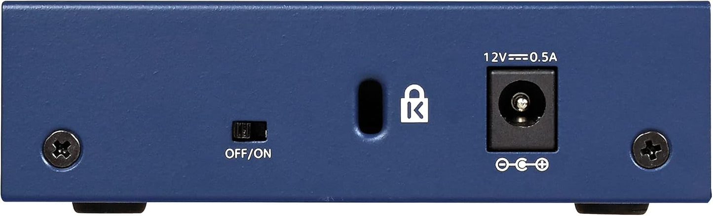 NETGEAR 5-Port Gigabit Ethernet Unmanaged Switch (GS105NA) - Desktop or Wall Mount, and Limited Lifetime Protection