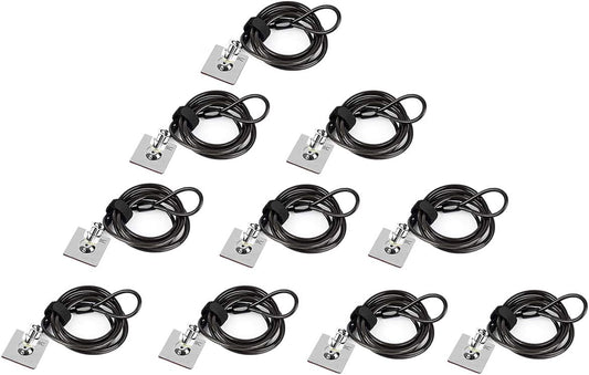 I3C Laptop Cable Lock Hardware Security Cable Lock Anti Theft Combination Lock, Laptop-Computer-Security-Locks for Laptop PC Monitors Projectors Docks Tablet Notebooks (10pack)