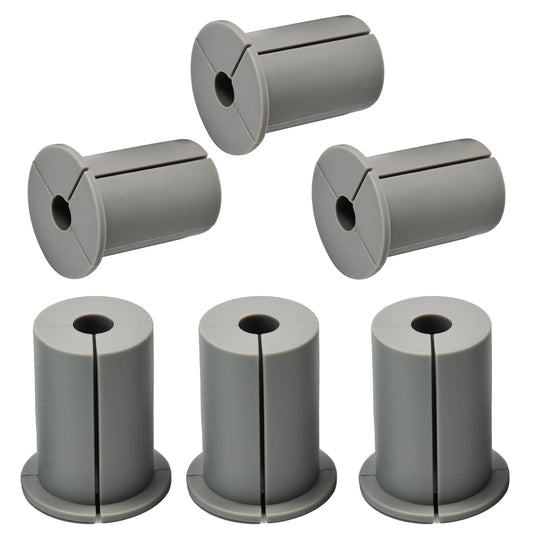 6pc Starlink Cable Grommet 1" Silicone Waterproof Wall Hole Pass Through Split Cable Bushings for TV Wire Ethernet Cord, Starlink Cable Routing Kit Accessories, 52.5mm/2.07" Ht, Grey