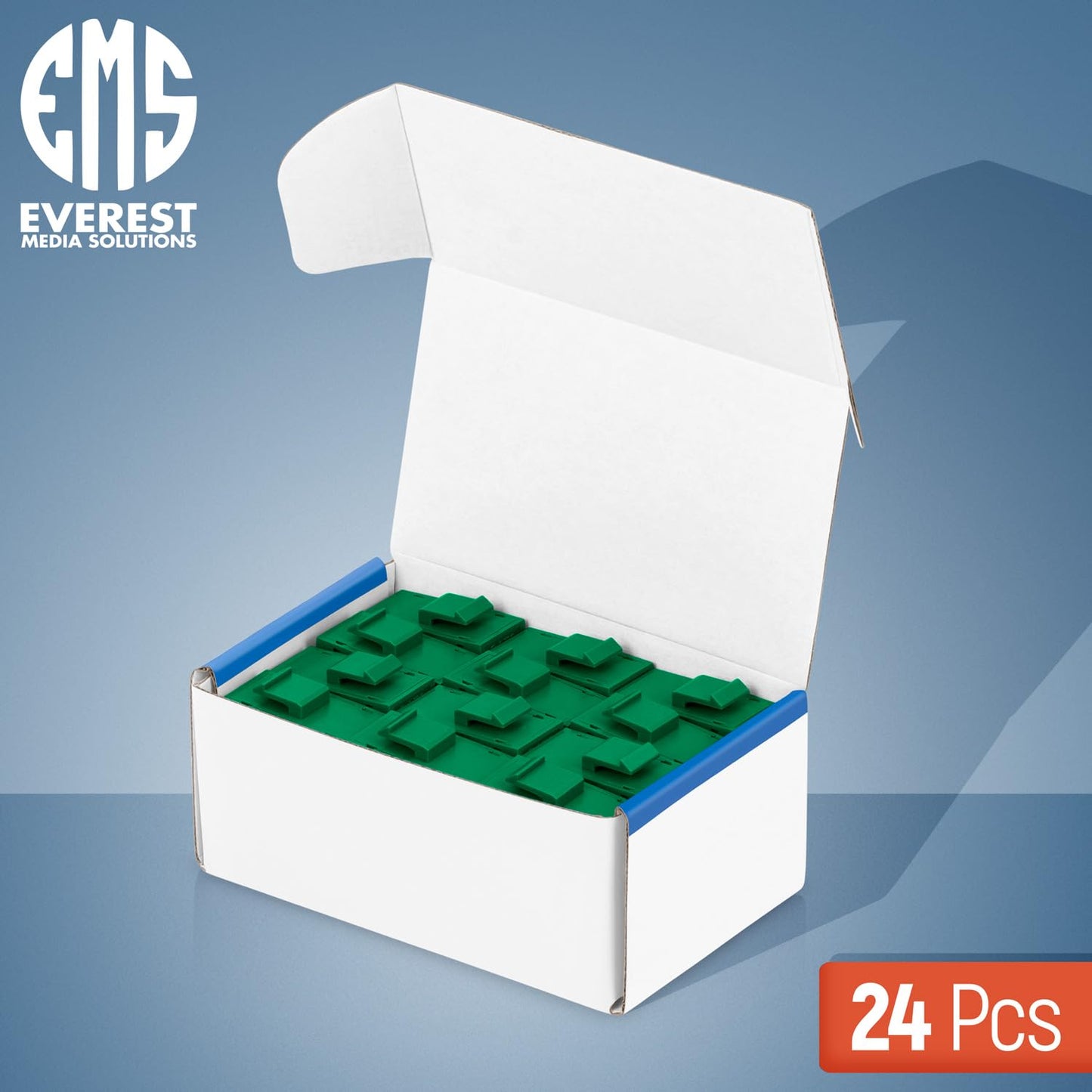 Everest Cat6 RJ45 Keystone Coupler (24-Pack) in Green - RJ45 Coupler - Cat 6 Couplers - Female to Female Cat6 Keystone Jacks - Ethernet Couplers - Ethernet Cable Extender