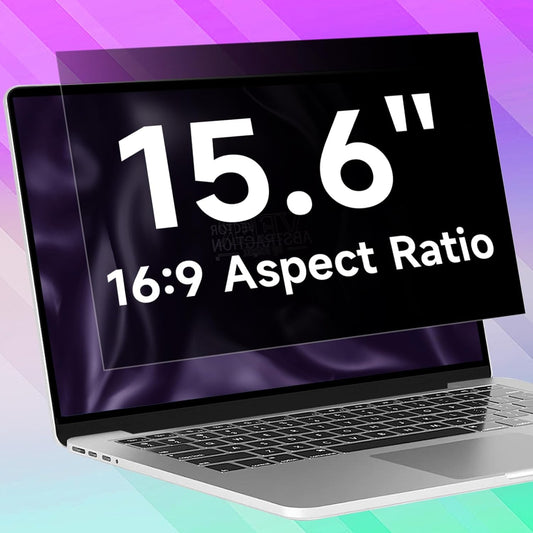 15.6 Inch 1920x1080 Laptop Privacy Screen Filter, Anti Blue Light Glare & Anti Scratch Computer Privacy Shield for 15.6" with 16:9 Aspect Ratio Laptop