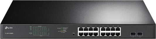 TP-Link TL-SG1218MPE 16 Port Gigabit Switch Easy Smart Managed 16 PoE+ @250W, 2 non-PoE ports, 2 combo SFP slots 3 Year Manufacturer Warranty QoS, Vlan, IGMP & LAG, Free Expert Help