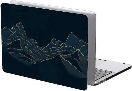 Compatible with MacBook Air 13.3 13.6 Inch Case 2022 2021 2020 2019 Plastic Hard Shell Case Cover,13.3 Air (A1932/A2179/A2337), Dark Mountains