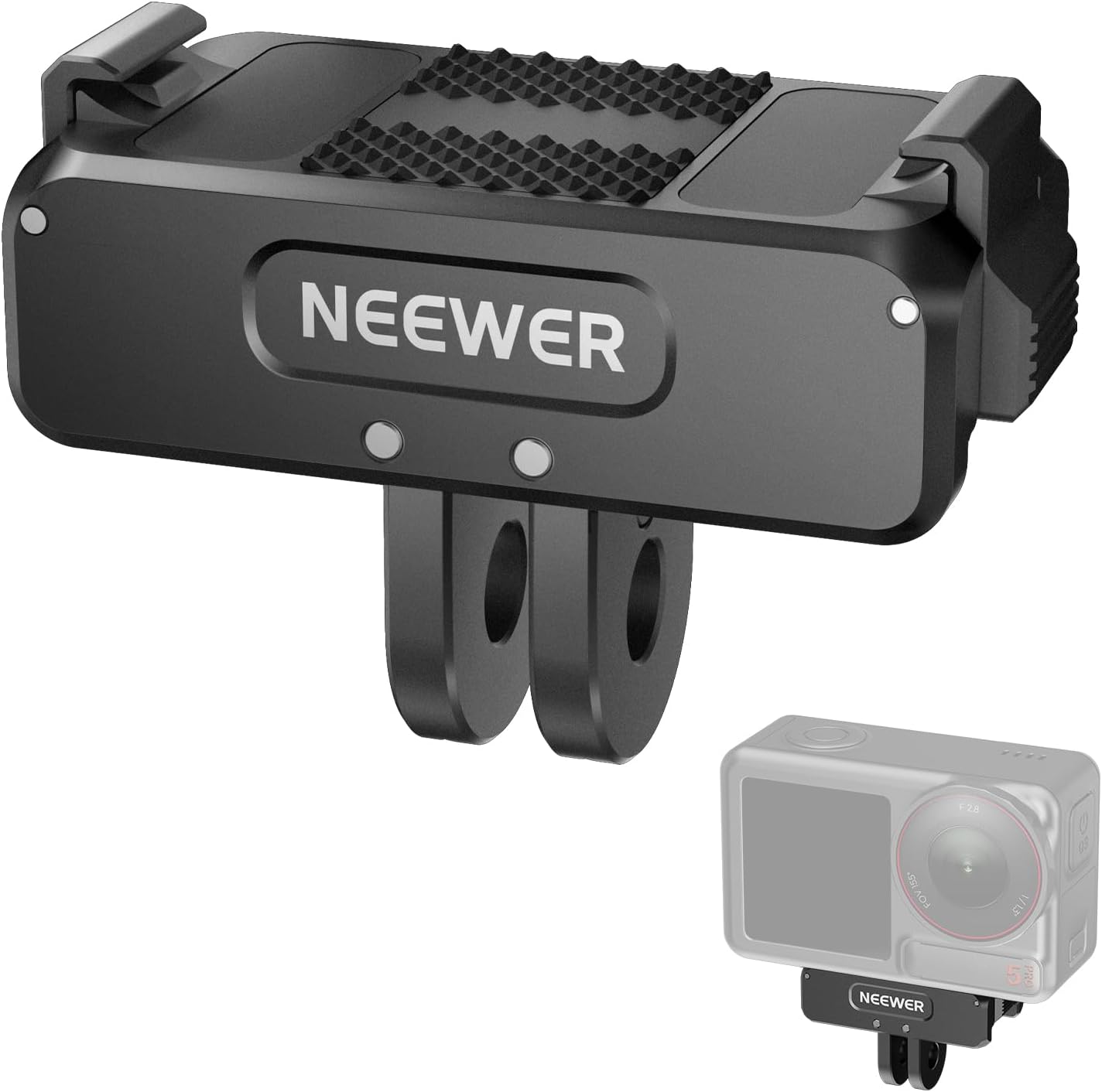 NEEWER Magnetic Mount Adapter Compatible with DJI Osmo 360 / Action 5 Pro/4/3, Upgraded Metal Quick Release Action Camera Mount Vlogging Accessories with 1/4" Tripod Thread, AC011
