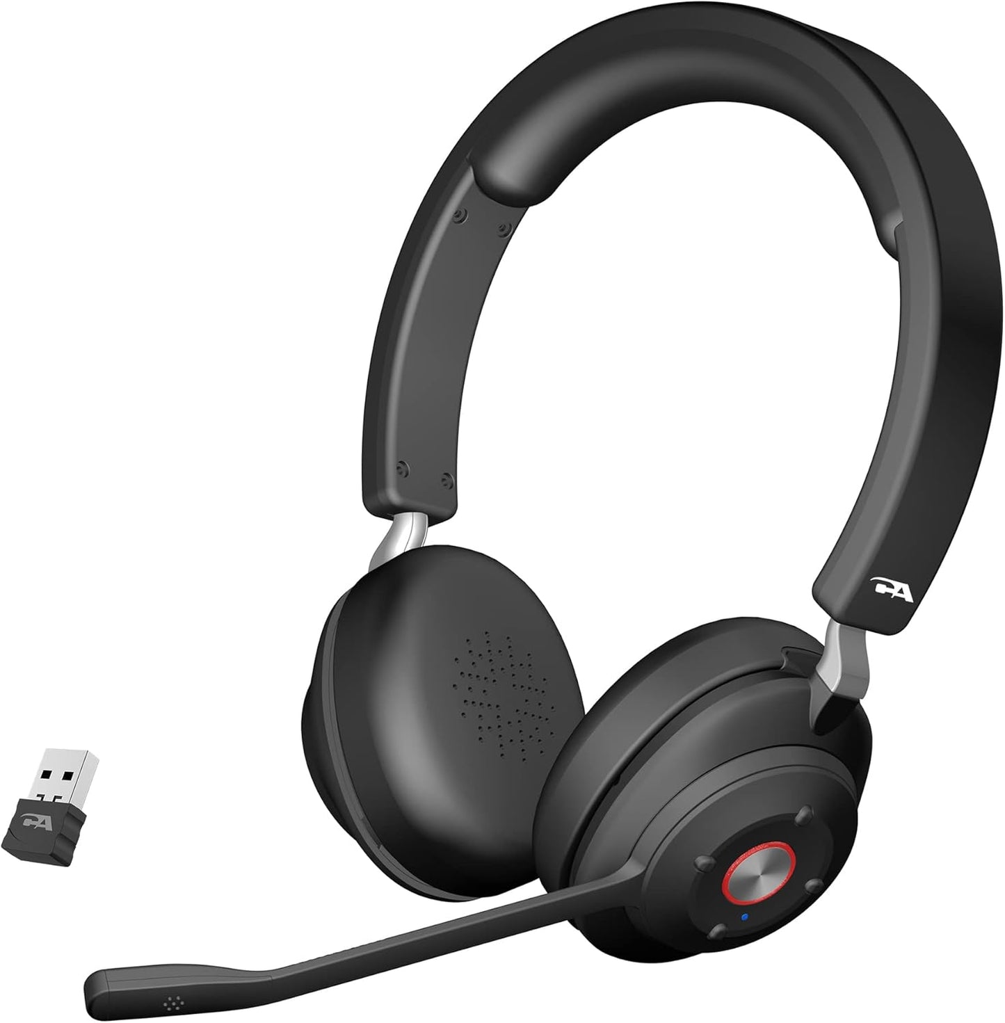 CA Essential Bluetooth Headset (HS-2000BT) – Professional Wireless Headset Optimized for UC Platforms, ANC & ENC technology Ensure Quality Audio for Calls & Music, Earcup Controls, Comfortable