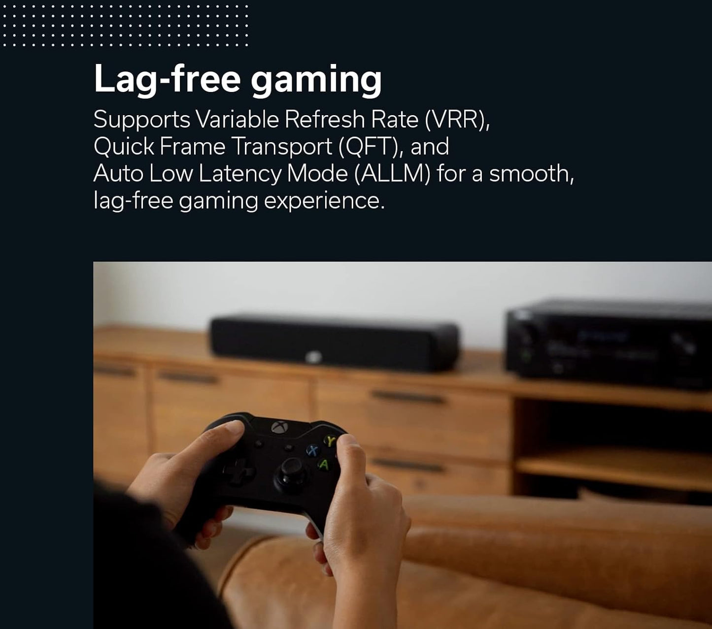 Denon AVR-S570BT 5.2 Channel AV Receiver - 8K Ultra HD Audio & Video, Enhanced Gaming Experience, Wireless Streaming via Built-in Bluetooth, (4) 8K HDMI Inputs, Supports eARC, HD Setup Assistant