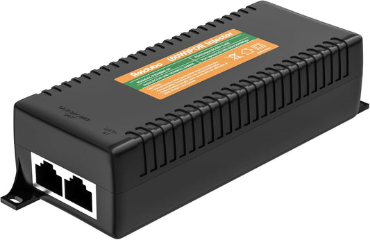 2.5Gb PoE Injector Adapter 60W, IEEE 802.3bt/at/af Compliant, Converts Non-PoE to PoE Network, 100/1000/2500Mbps RJ45, Up to 328 ft, Plug & Play (60W)