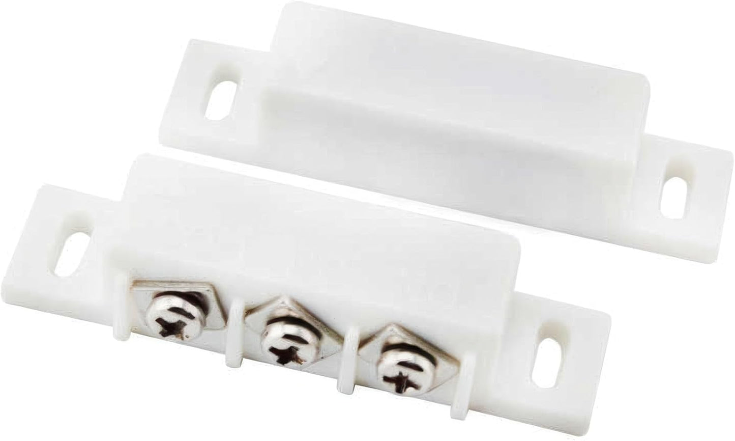 5Pcs Magnetic Reed Switch Wired Surface Mount Normally Open NO Contact Sensor Alarm Magnetic Door Switch with 2 Wires, PVC, MC-31