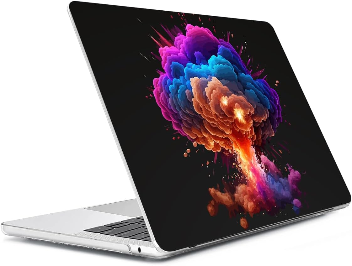 Compatible with MacBook Air 13 inch Case 2025 2024-2022 M4 A3240 M3 A3113 M2 A2681, Plastic Hard Shell&Keyboard Cover&Screen Film&Webcam Cover for MacBook Air 13.6 inch Case, Explosion