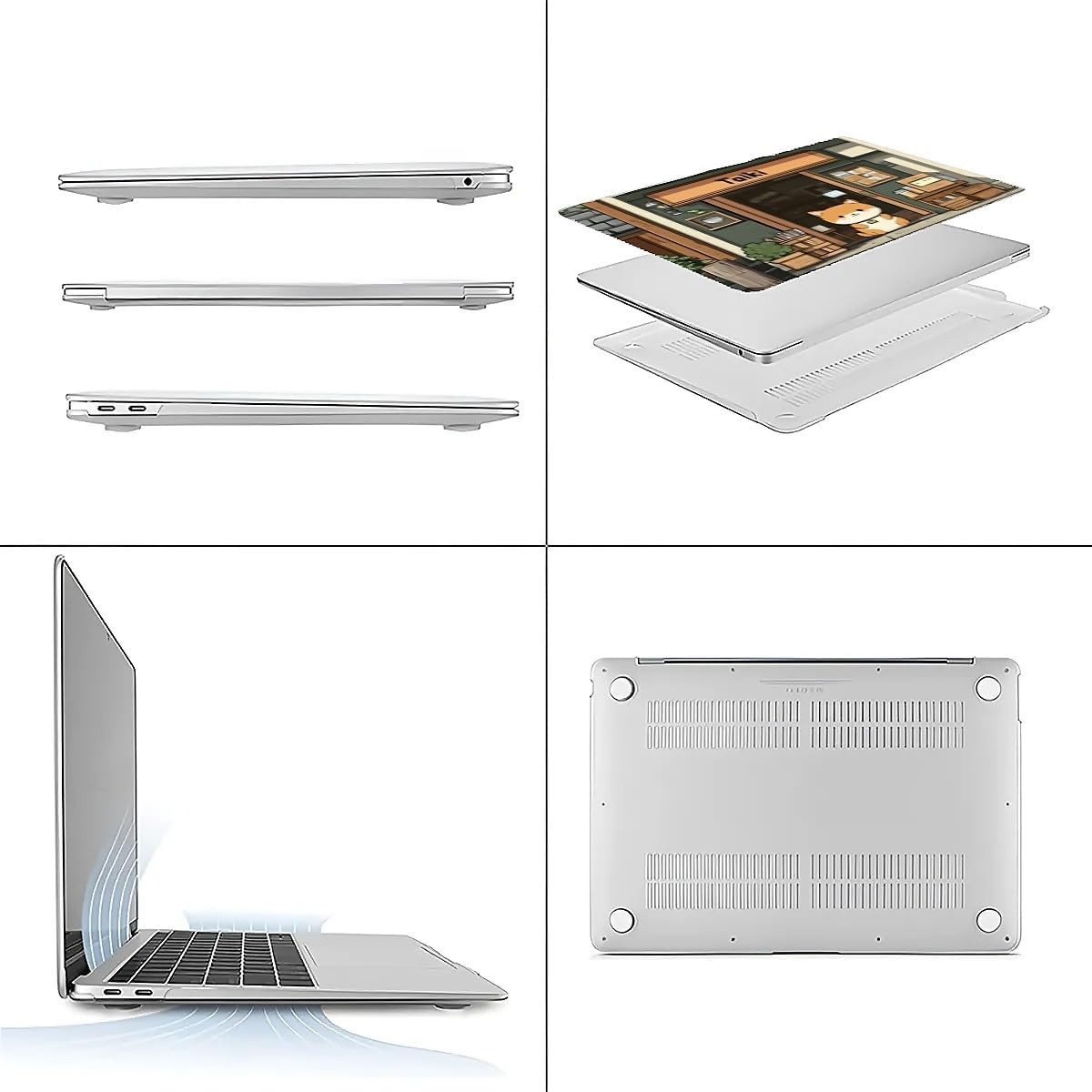 Compatible with MacBook Air 13.3 13.6 Inch Case 2022 2021 2020 2019 Plastic Hard Shell Case Cover,13.3 Pro(A1706/A1708/A1989/A2159/A2289/A2338), A Cute Shiba