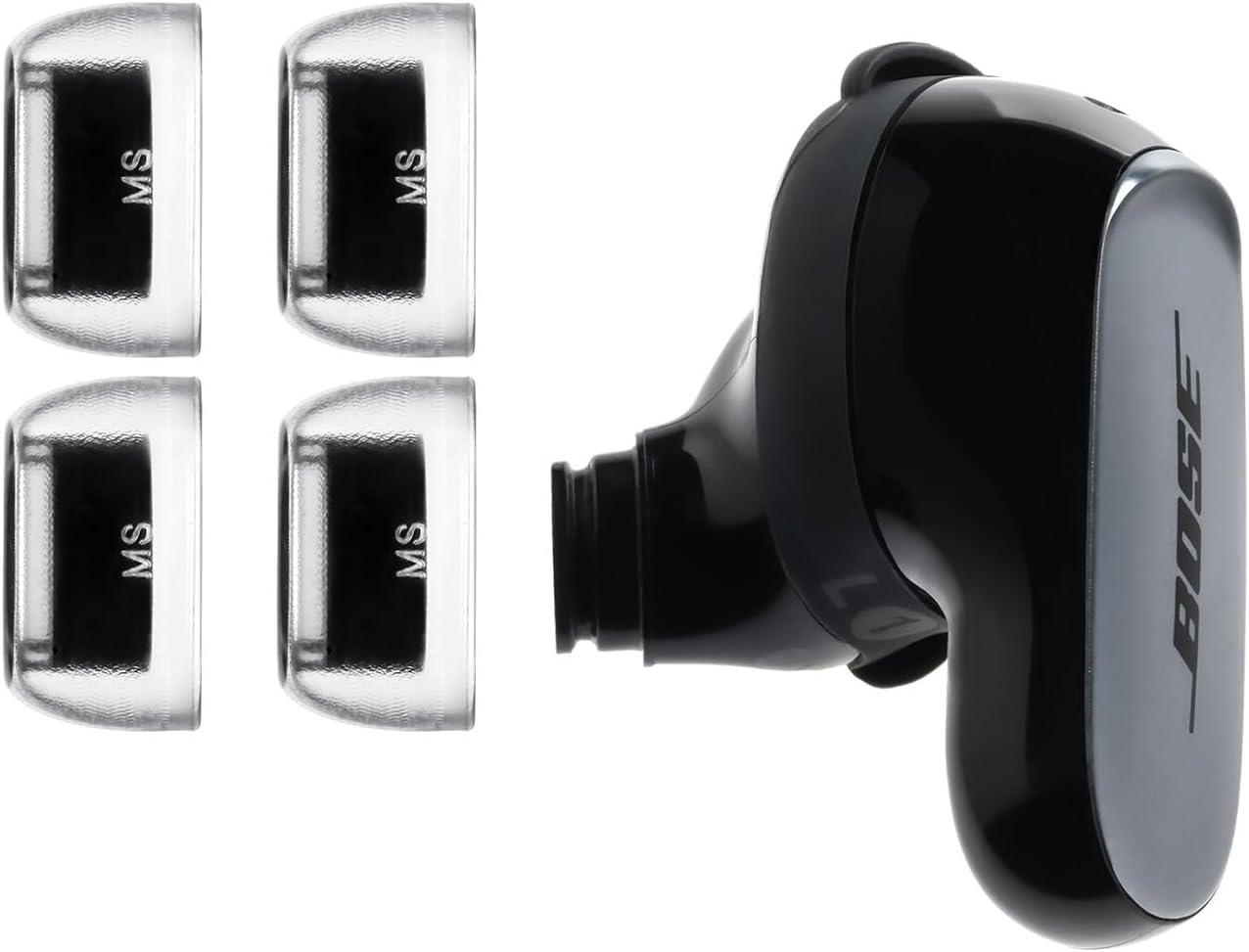 AZLA SednaEarfit Crystal for Bose Earbuds 2 Pair - Bose Earbuds Replacement Tips - Compatible with Bose Quietcomfort Ultra Earbuds, Bose QC Earbuds II (MS)