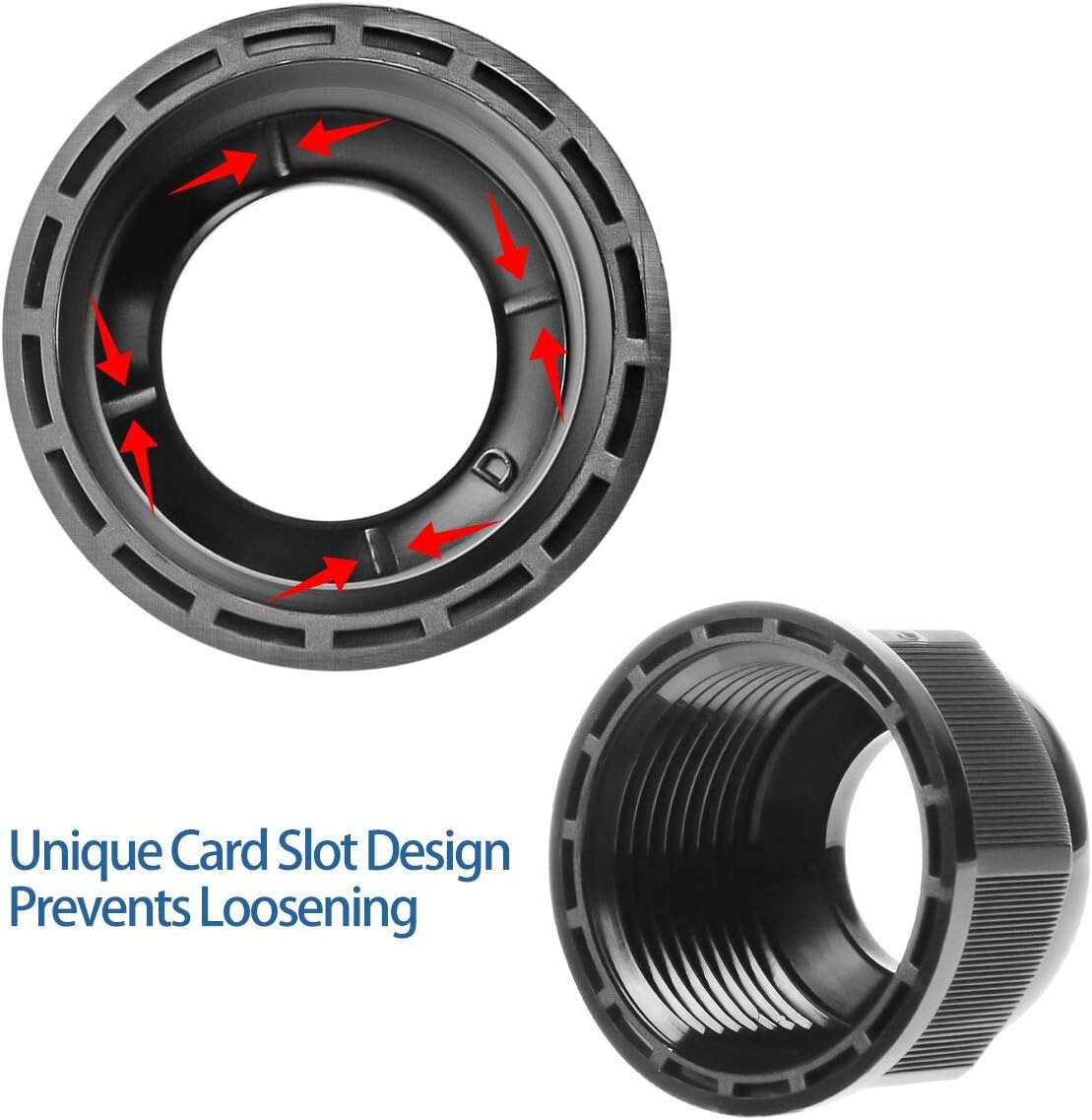 25 Pcs 1/2" IP68 Strain Relief Nylon Cord Grip NPT Cable Glands Adjustable UL Listed and RoHS Compliant (Black)