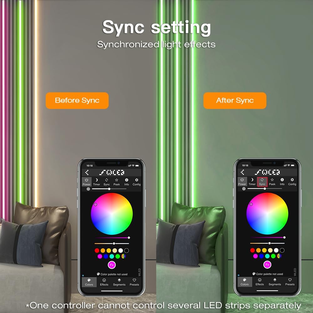 ESP32 WLED LED Strip Light Controller 15A Fuse Mic DIY Dynamic Lighting UART USB-C Download Energy Saving Relay App Control for RGB IC Addressable Digital WS2811 WS2812 SK6812 TM1814 WS2813 WS2815