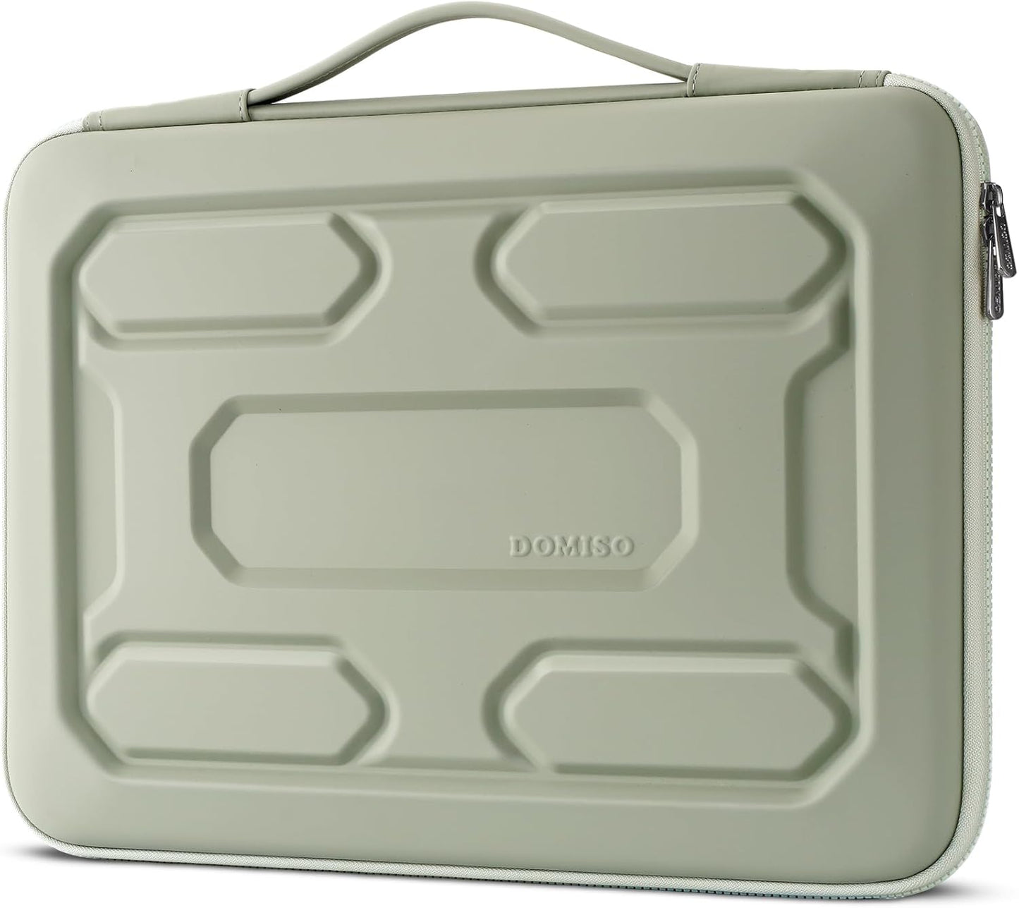 DOMISO 17 inch Laptop Sleeve with Handle Shockproof Computer Bag Waterproof EVA Protective Carrying Case for 17.3" MSI GS73VR Stealth Pro/HP Envy 17/LG Gram 17"/ROG Strix GL702VS, Mint Green