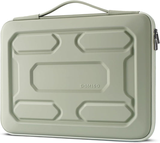DOMISO 17 inch Laptop Sleeve with Handle Shockproof Computer Bag Waterproof EVA Protective Carrying Case for 17.3" MSI GS73VR Stealth Pro/HP Envy 17/LG Gram 17"/ROG Strix GL702VS, Mint Green