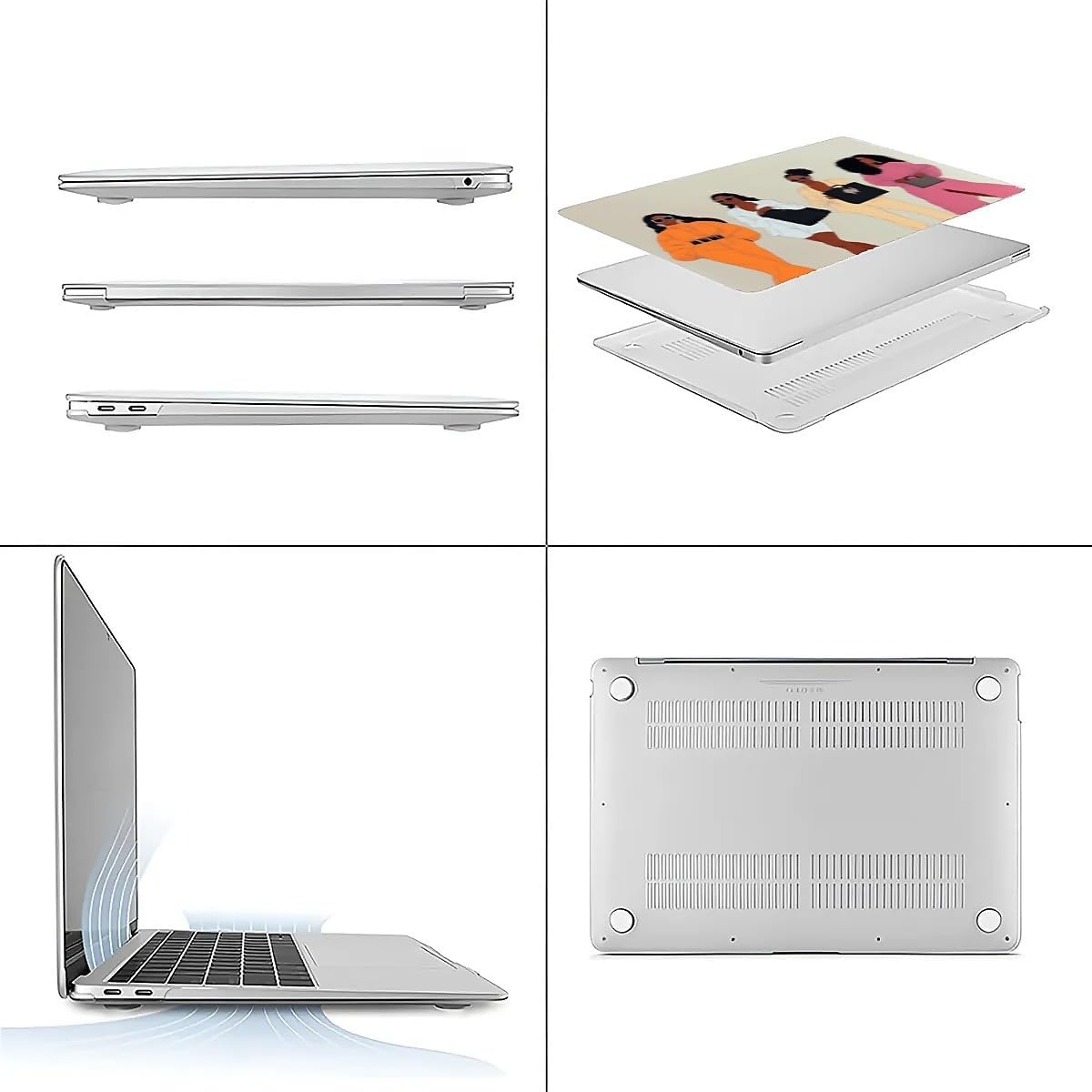 Compatible with MacBook Air 13.3 13.6 Inch Case 2022 2021 2020 2019 Plastic Hard Shell Case Cover,13.6 Air (A2681) M2 2022, Beautiful Women