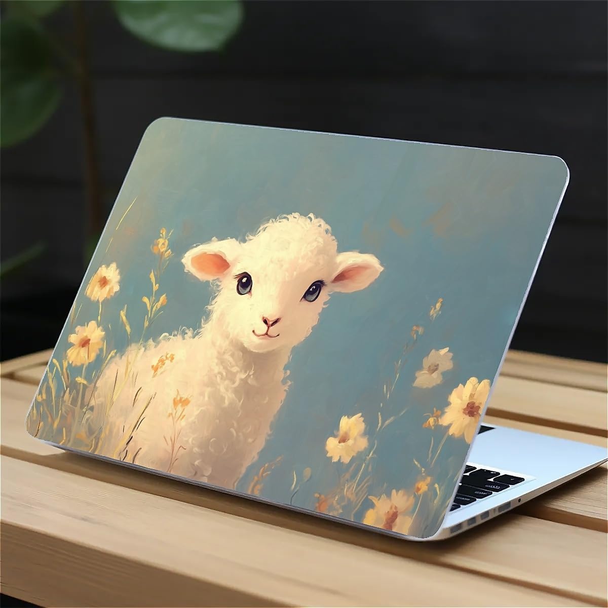 Compatible with MacBook Air 13.3 13.6 Inch Case 2022 2021 2020 2019 Plastic Hard Shell Case Cover,13.3 Pro(A1706/A1708/A1989/A2159/A2289/A2338), Cute Little Lamb