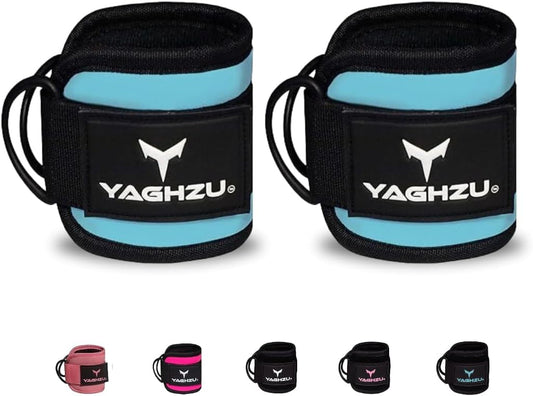 Ankle Straps for Cable Machines Women - Adjustable Gym Ankle Strap for Cable Machine, Neoprene Padded Cable Straps, Durable Leg Strap with Cable Cuff, Glute Kickback Ankle Strap with D Rings