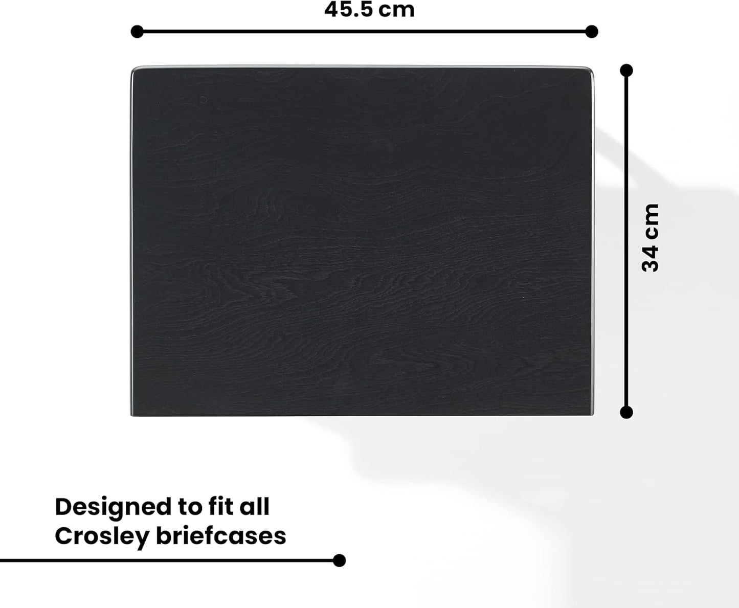 Crosley Manchester Record Player Stand, Media Console with Vinyl Storage, Modern Home Organizer, Black