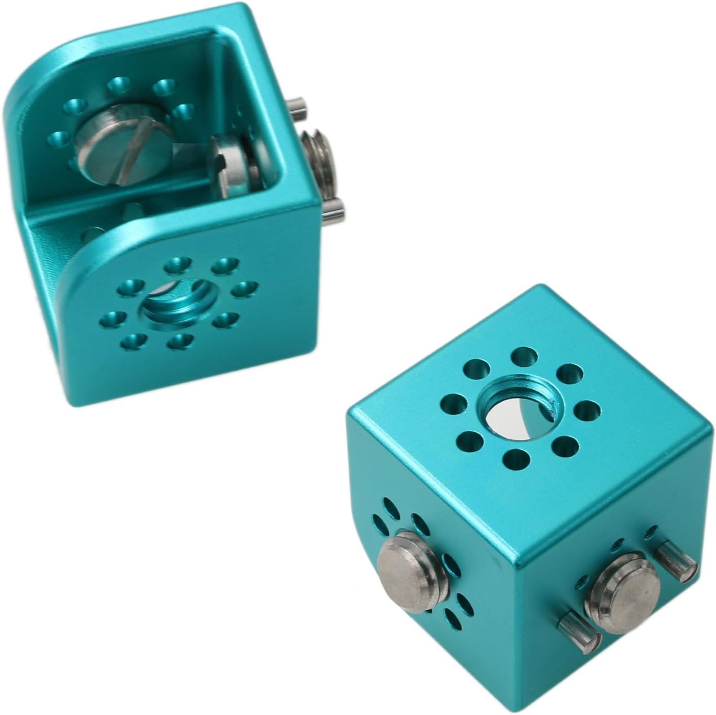 Block 3/8" Thread Bracket Lock Mounting Adapter for ARRI Sony RED Camera Lens Motor Teradek Wireless Blue