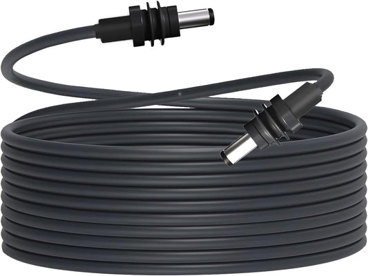 DC5521 Power Extension Cable for Starlink Mini,10FT 25FT 50FT 16AWG Waterproof DC 5521 Cord, DC Male to Male Extension Cable for Starklink Mini Work with 20V/65W+ PD Source (Male to Male 25FT)