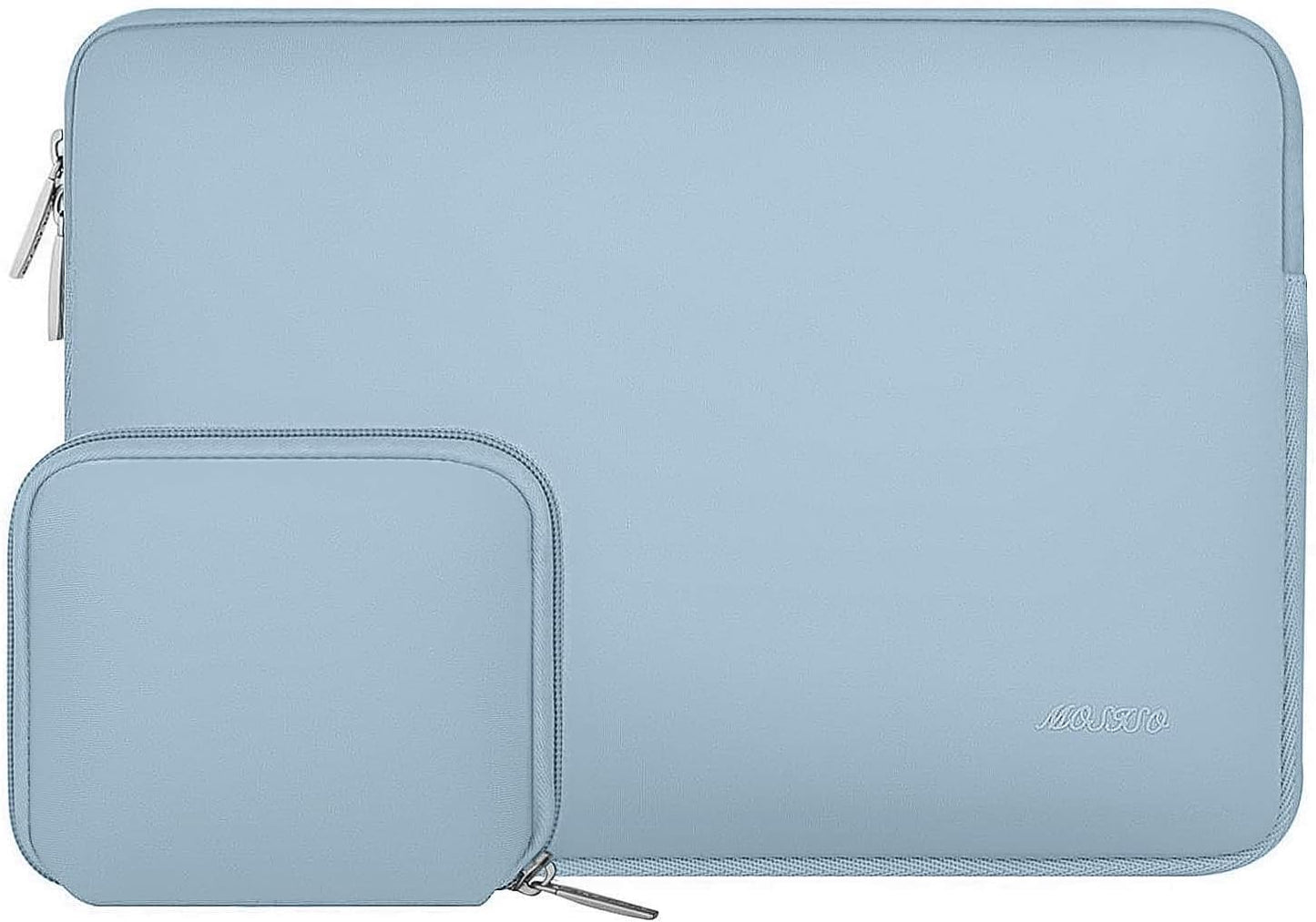 MOSISO Laptop Case 13 inch, 13 inch Laptop Sleeve Bag Compatible with MacBook Air 13 M4 M3 M2 M1 2025-2018 / Pro 13 M2 M1 2025-2016, Neoprene Computer Sleeve Bag with Small Case, Airy Blue