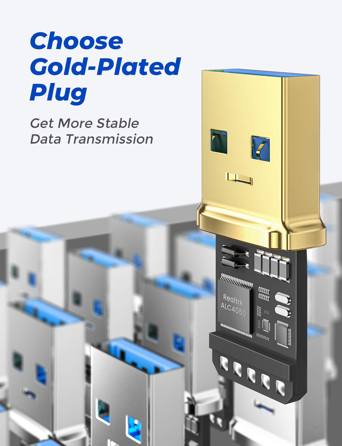 AINOPE 2 Pack USB Extensions Cable High Speed USB 3.0 Extension Cord Type A Male to Female Sturdy Braided Material Fast Data Transfer Compatible with USB Keyboard,Mouse,Flash Drive,Grey,3.3FT+3.3FT