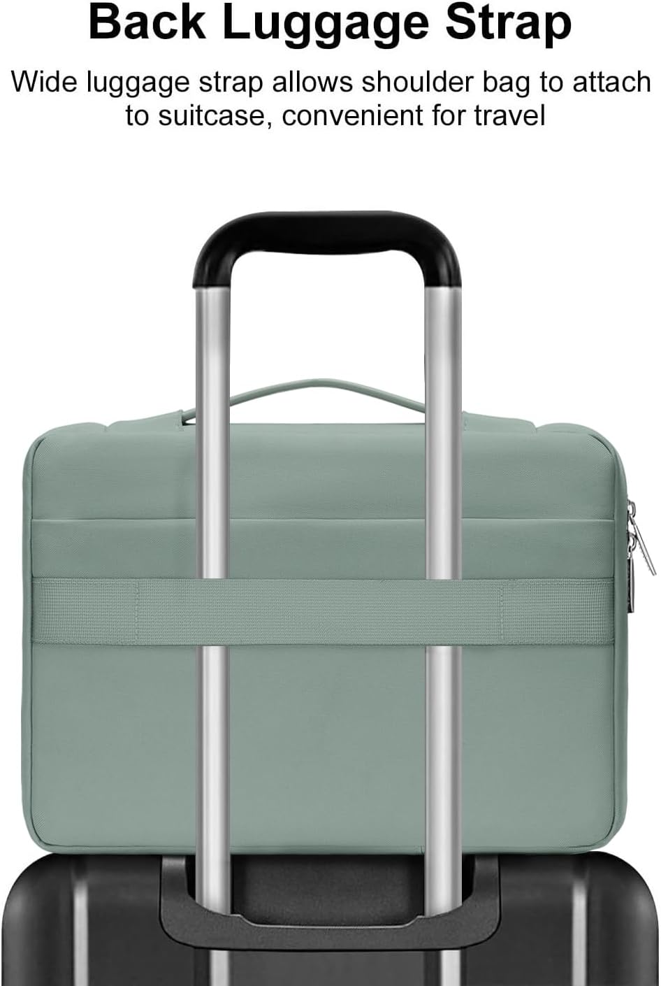 MOSISO 360 Protective Laptop Case 13.3 inch, 13-13.3 inch Laptop Sleeve Compatible with MacBook Air/Pro 13 / Pro 14, HP Dell ASUS Lenovo, Side Open Bag with 2 Raised&1 Flapover Pockets, Antique Green