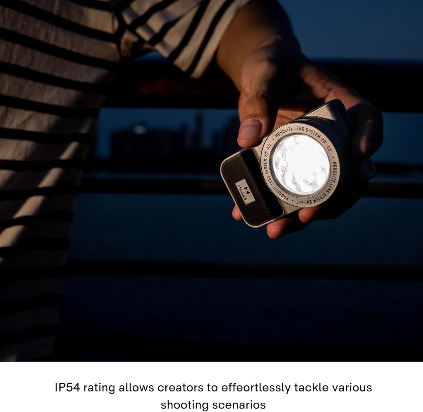 Iris Portable LED Photography Light Standard Kit with LCD Display, App Control, Adjustable Lens, CRI/TLCI 96+, 2700-6500K, Bi-Color Camera Light for Content Creators, 5W, Black