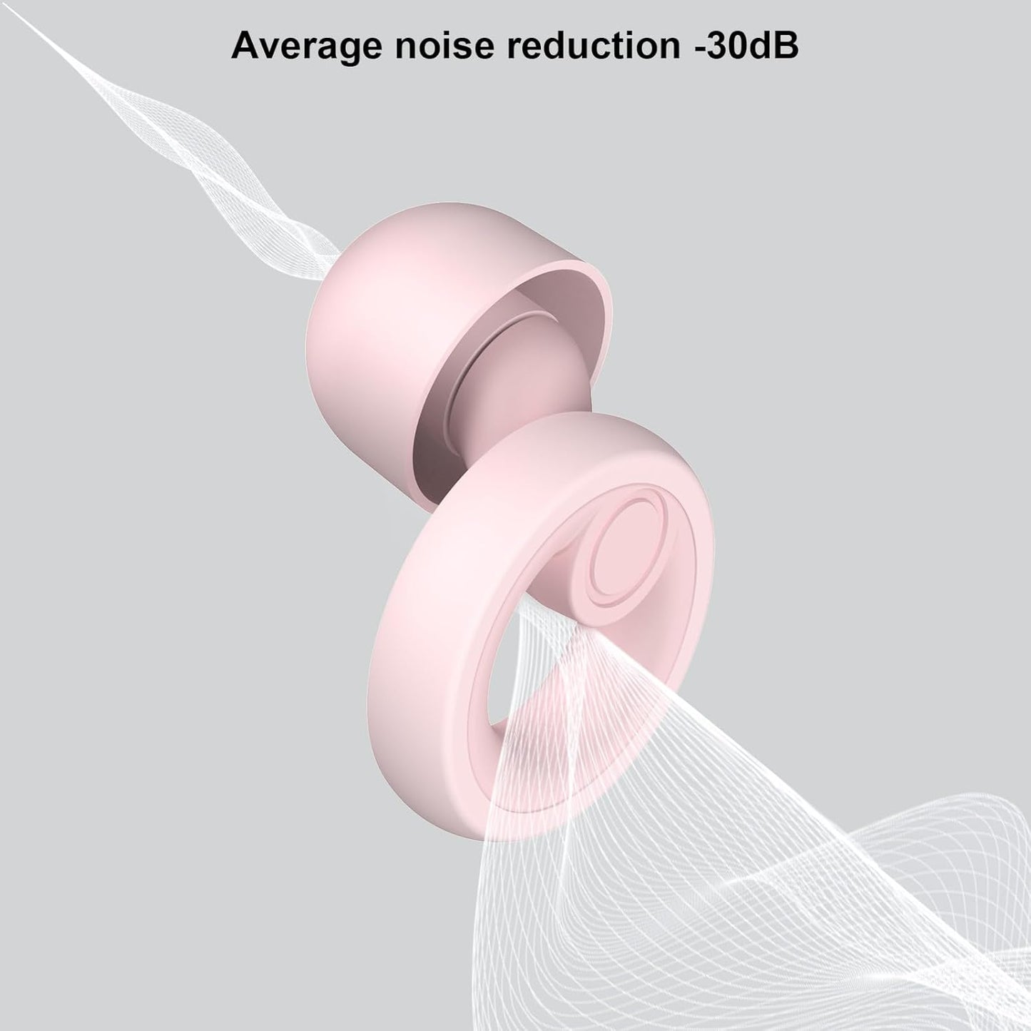 Ear Plugs for Noise Cancelling Ear Protection EarPlugs for Sleep,Concerts,Work,Study,8 Size Eartips with Small Box,Perfect -30dB Silicone Earplugs for Noise Reduction