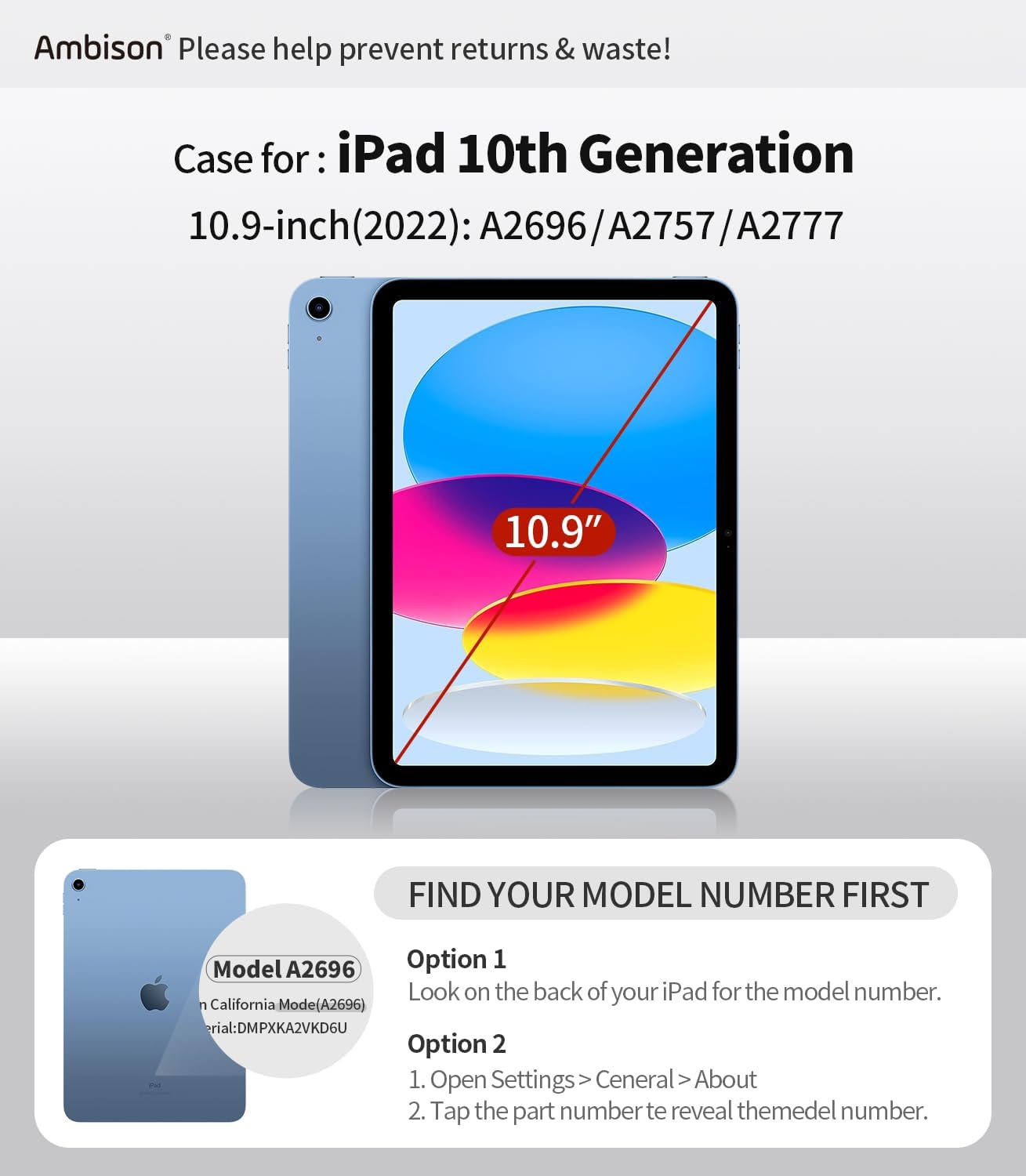 Ambison Case for iPad A16 11th/10th Generation 11"/10.9'' 2025/2022,Heavy Duty Shockproof Case with Tempered Glass Screen Protector, 360° Rotating Handle Strap&Stand,Shoulder Strap-Yellow