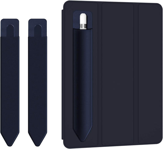 Doormoon Stylus Adhesive Pencil Holder for Apple Pencil (1st and 2nd Gen) - Compatible for iPad Pro 11/10.9/9.7 & iPad 6th 2020 Gen Cases, Blue Blue