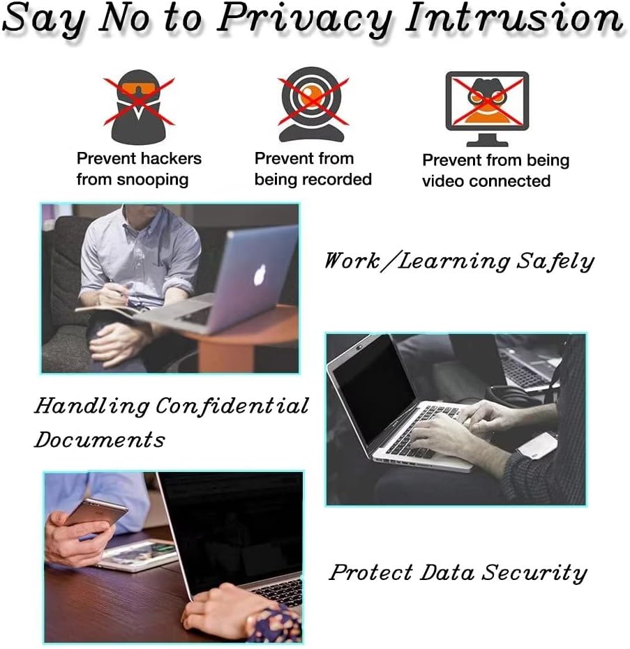 Laptop Camera Cover Slide,Webcam Cover Slide,Protecting Your Privacy Security & Shelter from Breath Lamp – Cute Pattern Design 丨 Fits Laptop & Desktop, PC – Ultrathin for iMac(Cute Panda)