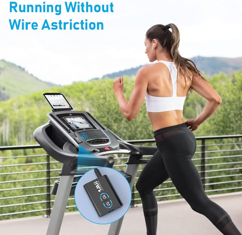 1Mii Bluetooth 5.3 Transmitter Receiver for TV to Wireless Headphones, Dual Link AptX Adaptive/Low Latency/HD Audio, Aux Adapter for Home Stereo, Airplane, Boat, Gym