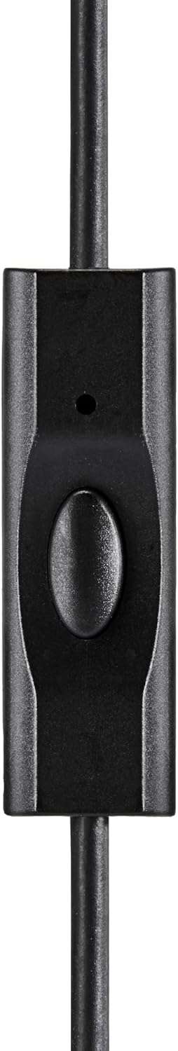 Amazon Basics Wired Earbuds with Microphone, In Ear Headphones, USB-C, 4.2 ft long cable, S/M/L Ear Tips, One size, Black