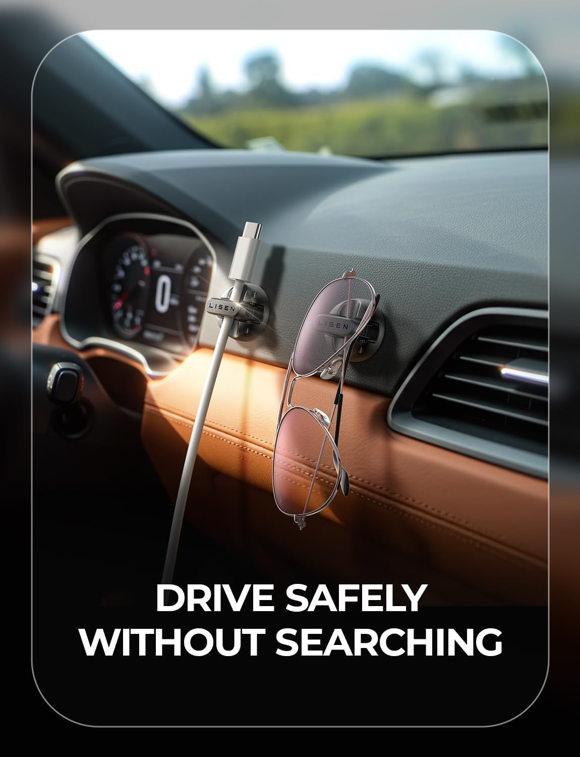 18-Pack Magnetic Cable Clips [1S Snap-On] Cord Holder, LISEN Office Desk Organizers and Accessories with 9 Extra Strong Adhesive Pads, Wire Organizer for Nightstand, Home, Wall, Car, Desktop