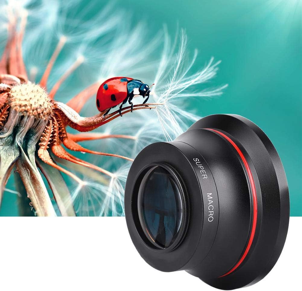 37mm 0.39X Professional HD Wide Angle Lens with Macro Lens and 37mm Phone Clip for Camcorder DSLR Camera