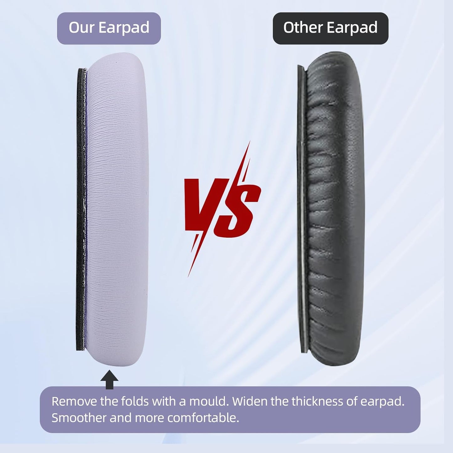 Ear Cushions and Headband Cushion Foam for Bose QuietComfort 35 45 (QC35 QC45) Headphones Accessories Easy to Install (Purple)