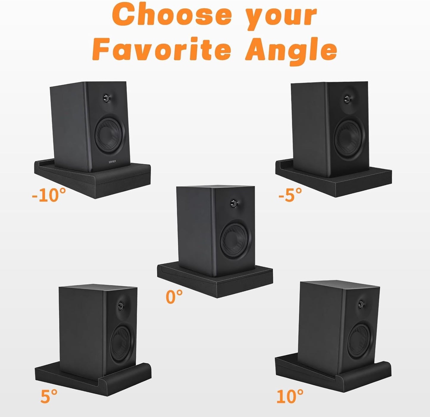 2 Pack Studio Monitor Isolation Pads for Large Speakers 6.5 7 8 Inches Sound Insulation Studio Foam Prevents Vibrations Acoustic Speaker Isolation Pad High Density Fits Most Stands