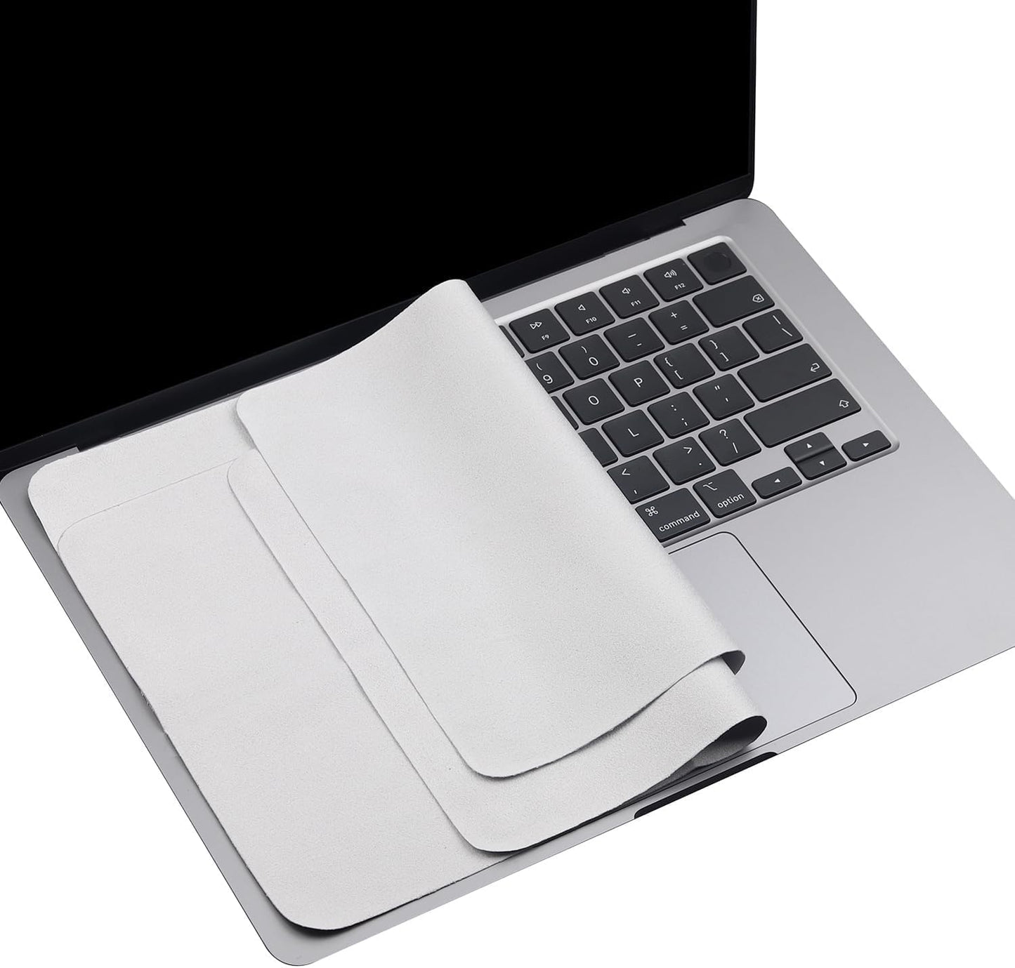 2 Pack Microfiber Liner Cleaning Cloth 15" 16" MacBook Air/MacBook Pro Screen Keyboard Imprint Protection, Keyboard Protector Compatible with MacBook Air 15.3" /MacBook Pro 15"/MacBook Pro 16"